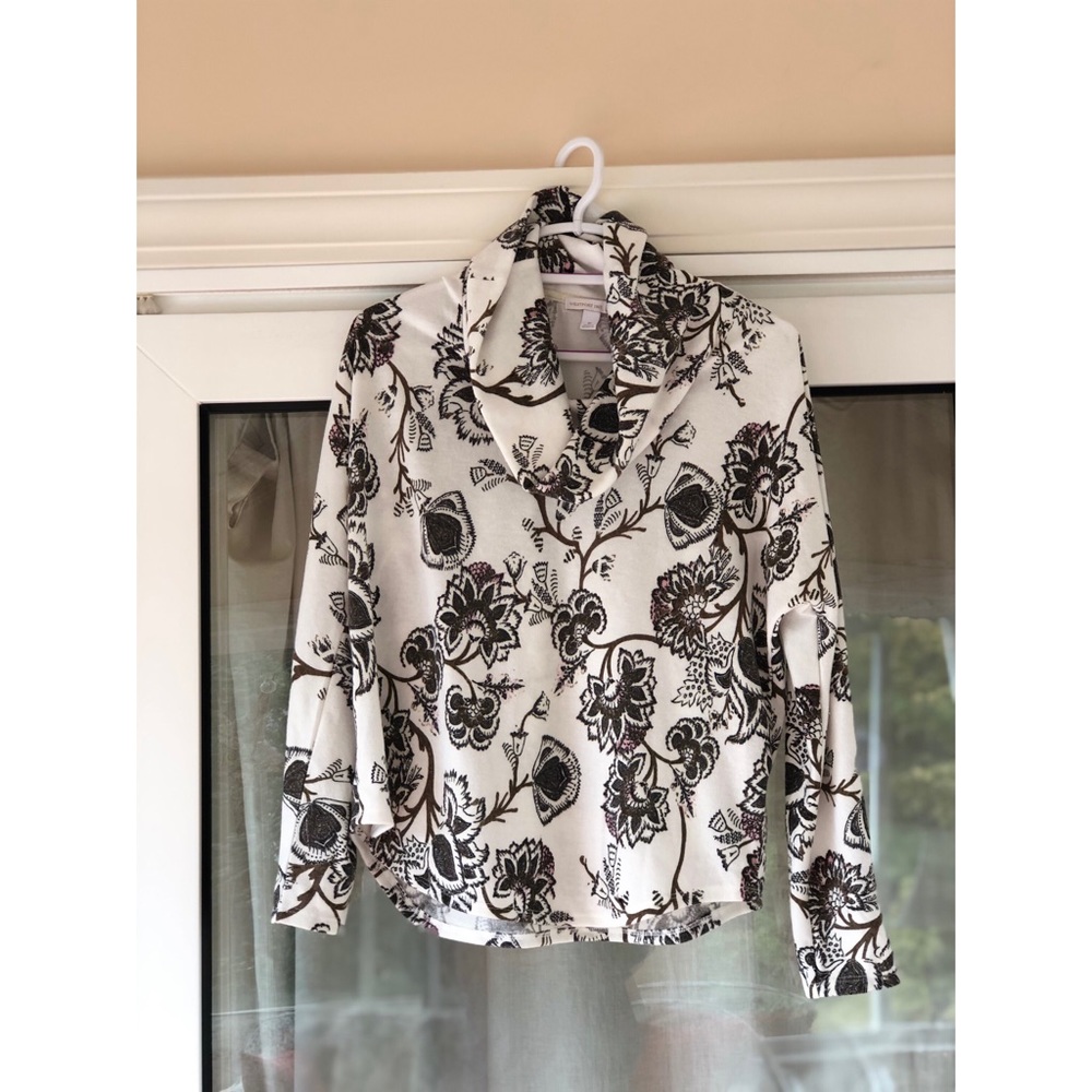 Westport 1962 Floral Cowl Neck Sweater - M